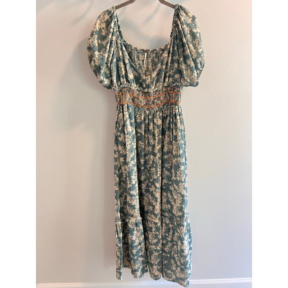 Free People Soft Seafoam Ellie Maxi Dress Size S - Picture 2 of 8